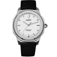 Nappey Renaissance Steel And White Suede Automatic Ny41-ad2m-3b1a 200m Unisex Watch