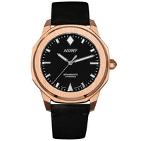 Nappey Renaissance Rose Gold And Black Suede Automatic Ny41-bd1m-3b1a 200m Unisex Watch