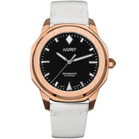 Nappey Renaissance Rose Gold And Black Suede Automatic Ny41-bd1m-3b2a 200m Unisex Watch