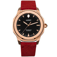 Nappey Renaissance Steel And Black Suede Automatic Ny41-bd1m-3b6a 200m Unisex Watch