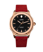 Nappey Renaissance Steel And Black Suede Automatic Ny41-bd1m-3b6a 200m Unisex Watch