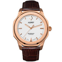 Nappey Renaissance Rose Gold And White Automatic Ny41-bd2m-3b6a 200m Unisex Watch