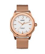 Nappey Renaissance Rose Gold And White Milanese Automatic Ny41-bd2m-6b9a 200m Unisex Watch