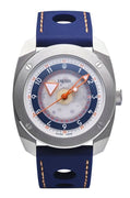 Dwiss R2 Floating Hours Display Rubber Strap Blue And White Skeleton Dial Automatic R2-sl-rubber 100m Men's Watch