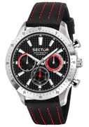 Sector 270 Multifunction Leather Strap Black Dial Quartz R3251578011 Men's Watch