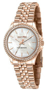 Sector 230 Just Time Rose Gold Stainless Steel Mother Of Pearl Dial Quartz R3253161537 100m Women's Watch