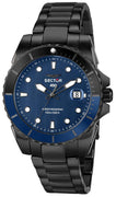 Sector 450 Blue Matt Dial Stainless Steel Quartz R3253276001 100m Men's Watch