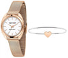 Sector 955 White Matt Dial Rose Gold Tone Stainless Steel Quartz R3253518515 Women's Watch