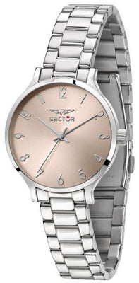 Sector 370 Light Rose Sunray Dial Stainless Steel Quartz R3253522501 Women's Watch