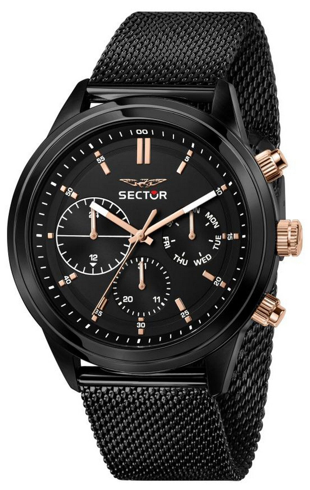 Sector 670 Black Dial Stainless Steel Quartz R3253540002 Men's Watch