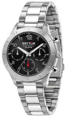 Sector 270 Black Sunray Dial Stainless Steel Quartz R3253578015 Men's Watch