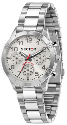 Sector 270 Chronograph White Silver Dial Stainless Steel Quartz R3253578019 Men's Watch