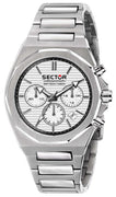 Sector 960 Chronograph White Silver Dial Stainless Steel Quartz R3273628004 100m Men's Watch