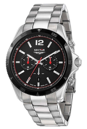 Sector 650 Chronograph Stainless Steel Black Dial Quartz R3273631004 100m Men's Watch