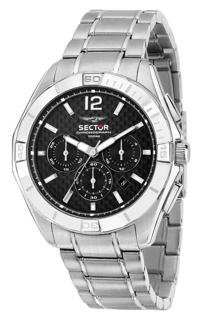 Sector 790 Chronograph Stainless Steel Black Dial Quartz R3273636003 100m Men's Watch