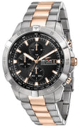 Sector Adv2500 Chronograph Black Dial Two Tone Stainless Steel Quartz R3273643002 100m Men's Watch