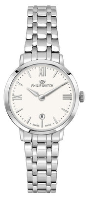 Philip Watch Swiss Made Audrey Stainless Steel White Dial Quartz R8253150514 Women's Watch