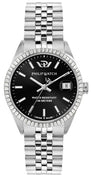 Philip Watch Swiss Made Caribe Urban Stainless Steel Black Sunray Dial Quartz R8253597586 100m Women's Watch