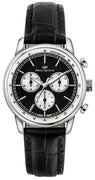 Philip Watch Swiss Made Anniversary Chronograph Leather Strap Black Dial Quartz R8271650002 100m Men's Watch