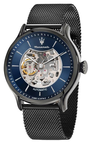 Maserati Epoca Blue Skeleton Dial Automatic R8823118007 100m Men's Watch