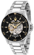 Maserati Sfida Stainless Steel Skeleton Black Dial Automatic R8823140008 100m Men's Watch