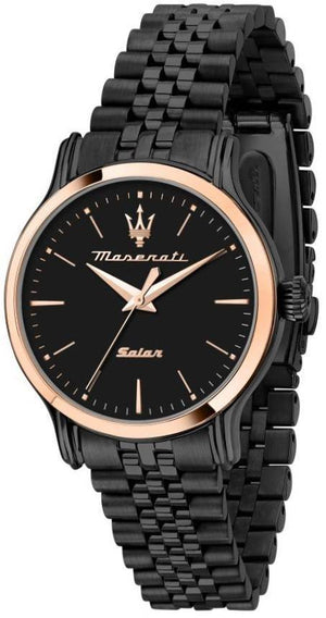 Maserati Epoca Stainless Steel Black Dial Solar R8853118518 100m Women's Watch