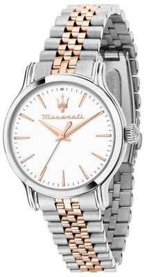 Maserati Epoca Two Tone Stainless Steel White Dial Quartz R8853118520 100m Women's Watch