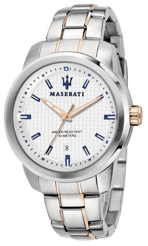 Maserati Successo White Dial Stainless Steel Quartz R8853121005 Men's Watch