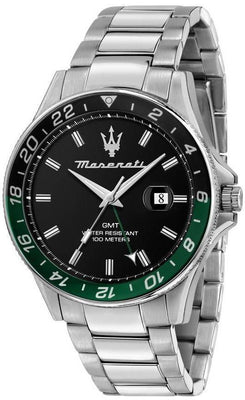 Maserati Sfida Stainless Steel Black Dial Quartz R8853140005 100m Men's Watch