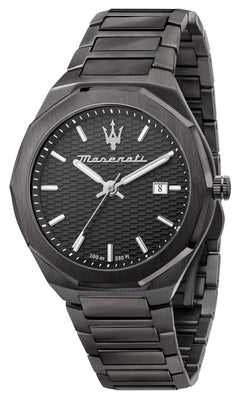 Maserati Stile Black Dial Stainless Steel Quartz R8853142001 100m Men's Watch