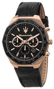 Maserati Stile Chronograph Black Matt Dial Quartz R8871642001 100m Men's Watch