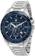 Maserati Traguardo Chronograph Stainless Steel Blue Dial Quartz R8873612043 100m Men's Watch