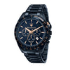 Maserati Traguardo Sport Chronograph Stainless Steel Blue Dial Quartz R8873612054 100m Men's Watch