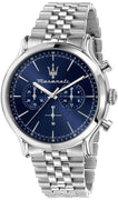 Maserati Epoca Chronograph Stainless Steel Blue Dial Quartz R8873618024 100m Men's Watch