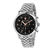 Maserati Epoca Limited Edition Chronograph Stainless Steel Black Dial Quartz R8873618029 100m Men's Watch