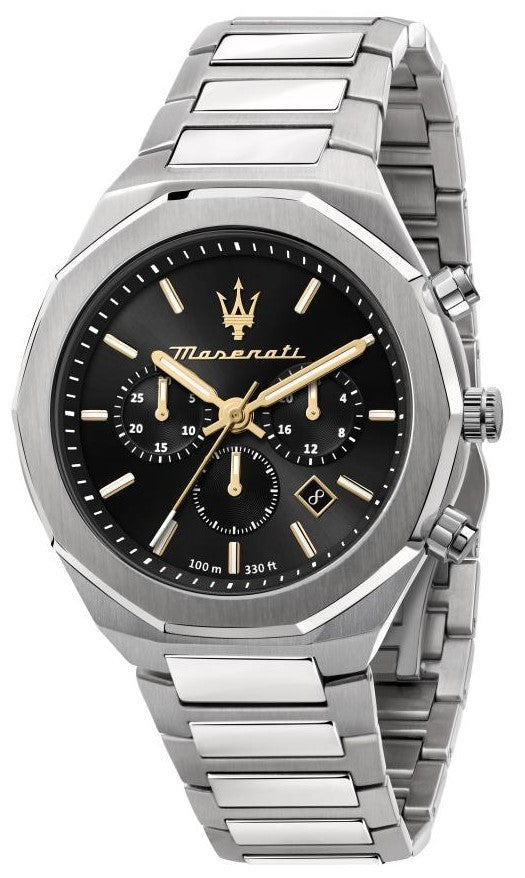 Maserati Stile Chronograph Black Dial Quartz R8873642010 100m Men's Watch