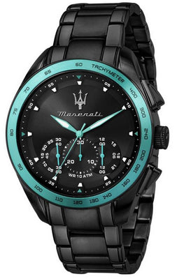 Maserati Aqua Edition Chronograph Black Dial Quartz R8873644002 100m Men's Watch