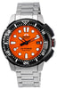 Orient M-force Ac0l Sports Stainless Steel Orange Dial Automatic Diver's Ra-ac0l08y00b 200m Men's Watch
