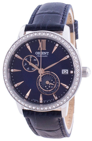 Orient Sun  Moon Phase Diamond Accents Automatic Japan Made Ra-ak0006l00c Women's Watch