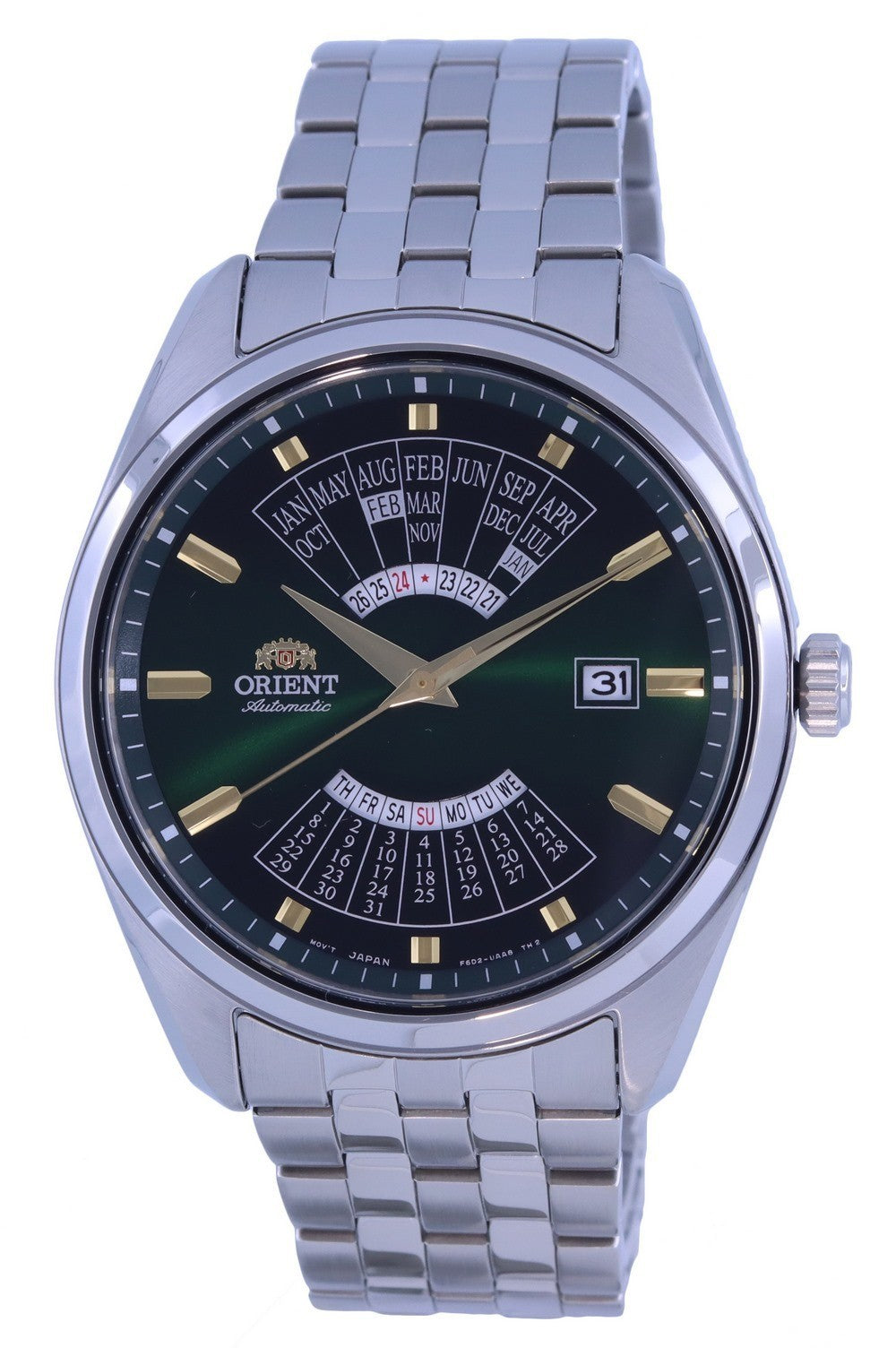 Orient Multi Year Calendar Analog Stainless Steel Automatic Ra-ba0002e10b Men's Watch