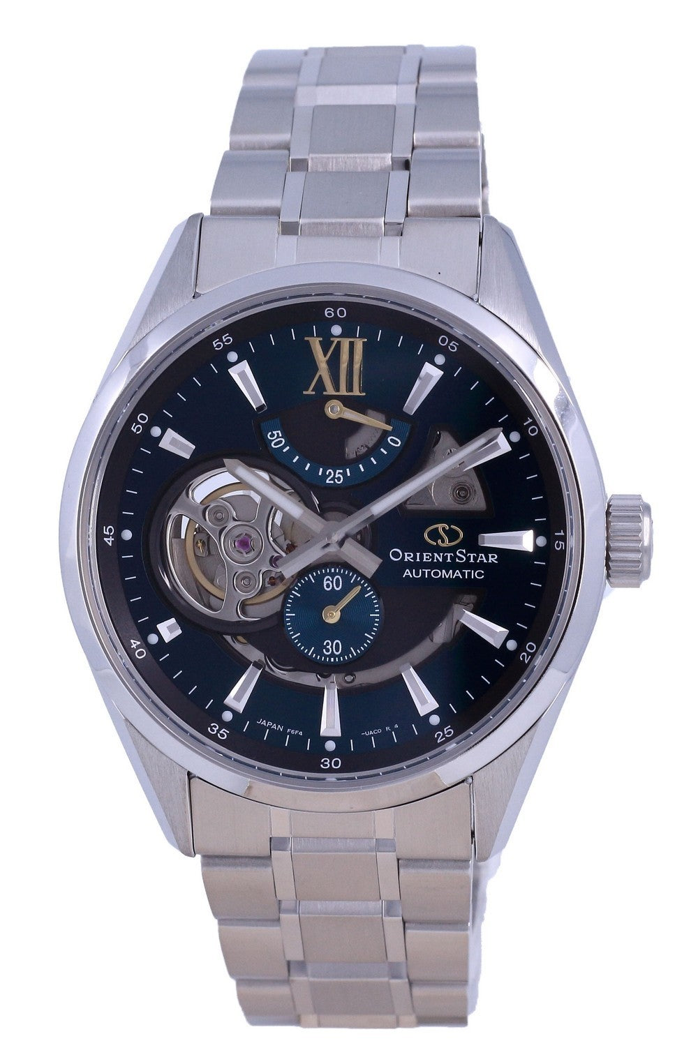 Orient Star Contemporary Skeleton Dial Stainless Steel Automatic Re-av0114e00b 100m Men's Watch