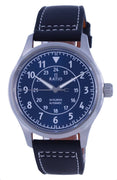 Ratio Skysurfer Pilot Blue Sunray Dial Leather Automatic Rts309 200m Men's Watch