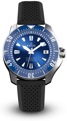 Ratio Freediver X Ocean Blue With Blue Ceramic Inlay Automatic Rtx003 200m Men's Watch