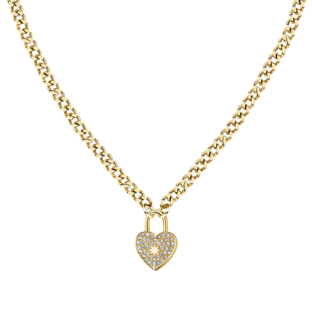 Morellato Abbraccio Gold Tone Stainless Steel Necklace Sabg25 For Women