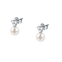 Morellato Perla Silver Tone Earrings Saer52 For Women