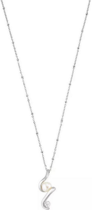 Morellato Luminosa Stainless Steel Cultured Pearls Saet10 Women's Necklace