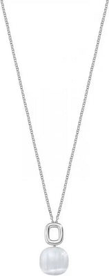 Morellato Gemma Sterling Silver Cat Eye Stone Sakk24 Women's Necklace