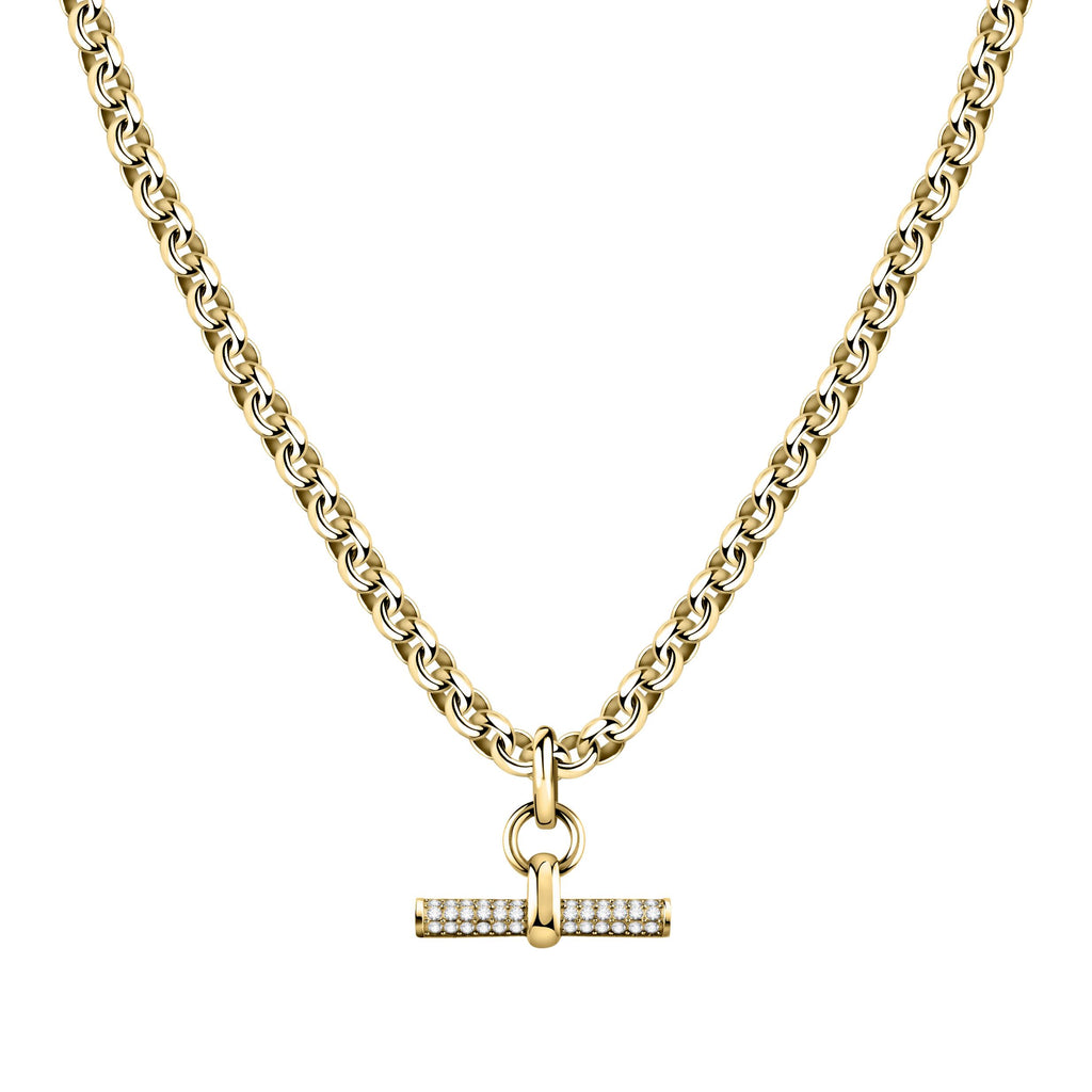 Morellato Abbraccio Gold Tone Stainless Steel Necklace Sauc02 For Women