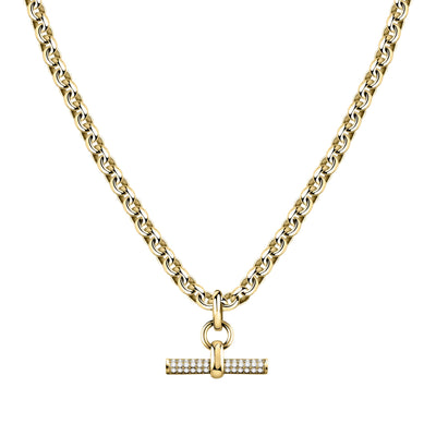 Morellato Abbraccio Gold Tone Stainless Steel Necklace Sauc02 For Women