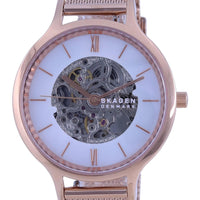 Skagen Anita Skeleton Mother Of Pearl Dial Automatic Skw2960 Women's Watch